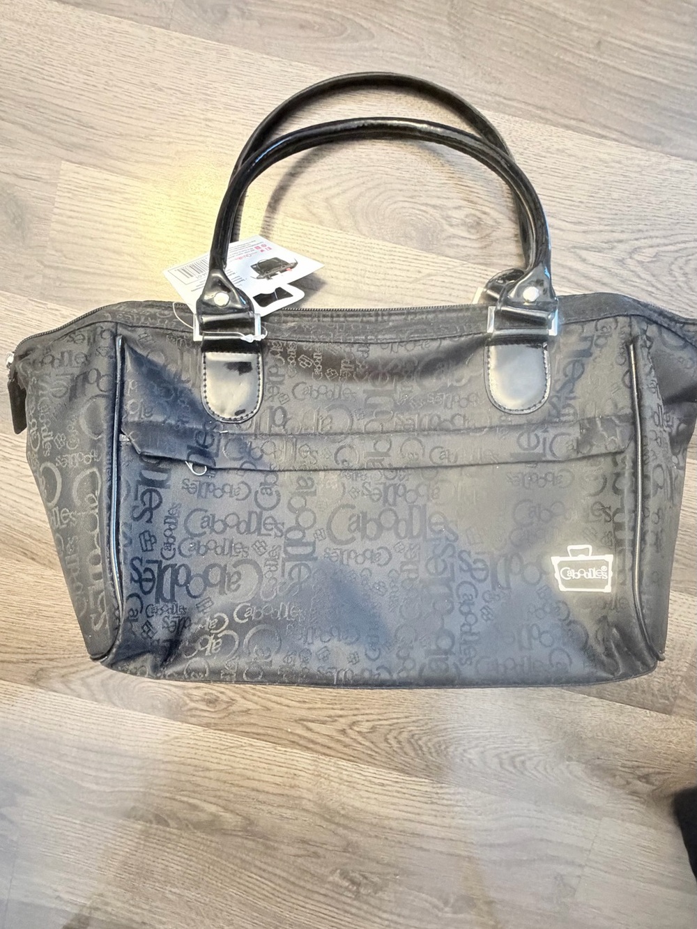 Black Signature Satchel Tote